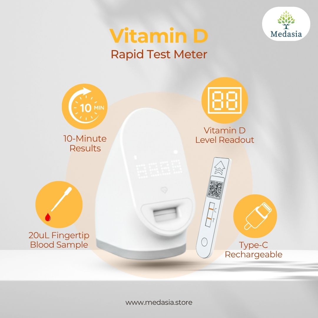 At-Home Vitamin D Test Kit – Numeric Vitamin D Result in 10 Min | Fingerprick Blood Test