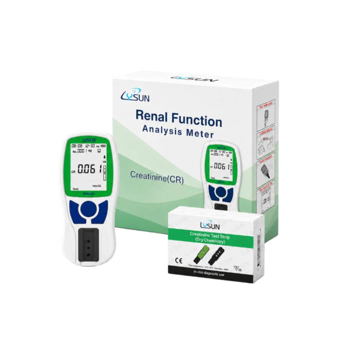 At-Home Creatinine Test Meter with 5-Min Results – Portable Renal Wellness Monitor Kit