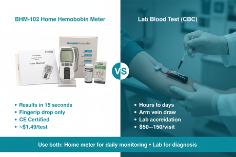 At-Home Hemoglobin Test vs. Lab