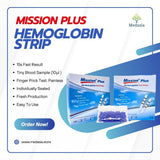 Mission Plus Hemoglobin Test Strips with Capillary Tubes – 50 Count