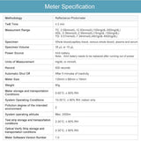 Blood lipid meter specification