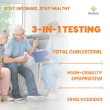 Cholesterol Test Strips 25 Count – 3-in-1 (TC, HDL, TG)