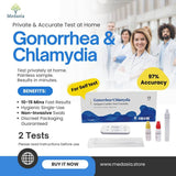 Gonorrhea & Chlamydia Home Test Kit (2 Pack) — CE Certified, Fast & Discreet