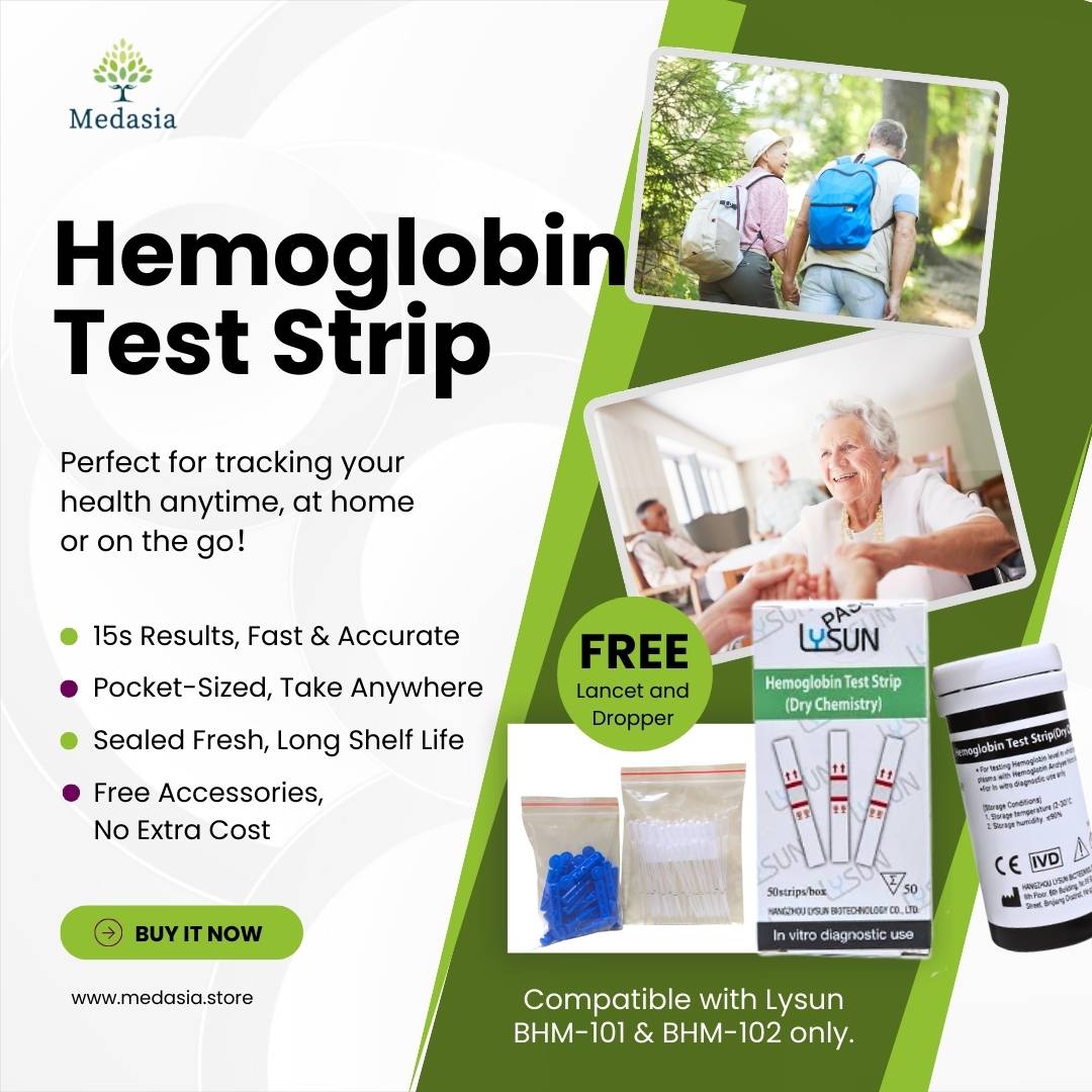 Hemoglobin test strips for home test