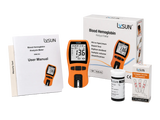 Upgraded Hemoglobin Test Meter Kit, No need capillary tubes, 25 strips included