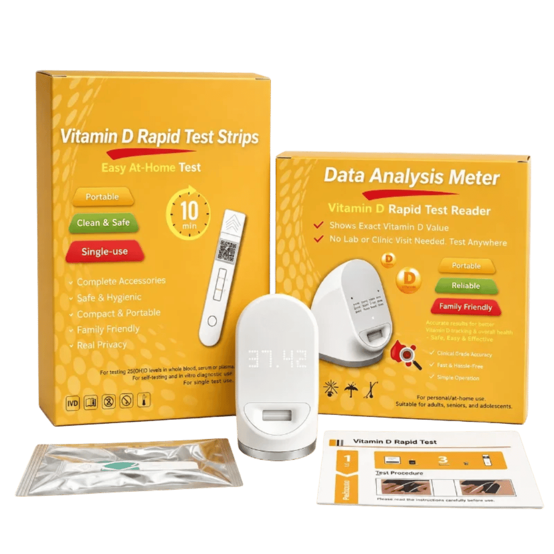 At-Home Vitamin D Test Kit – Numeric Vitamin D Result in 10 Min | Fingerprick Blood Test