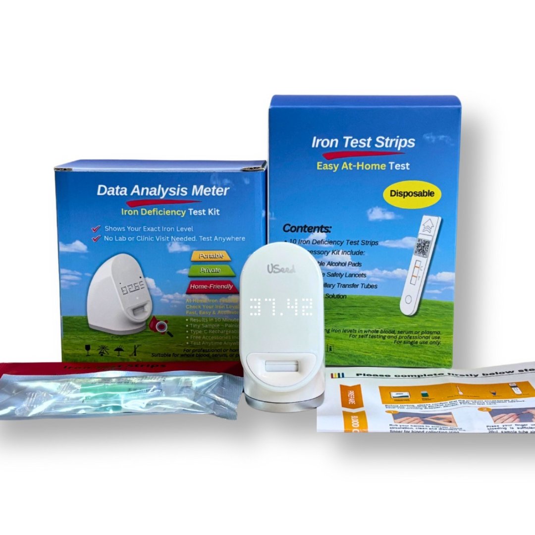 At-Home Ferritin Test Kit – Numeric Iron Result in 10 Min | Fingerprick Blood Test