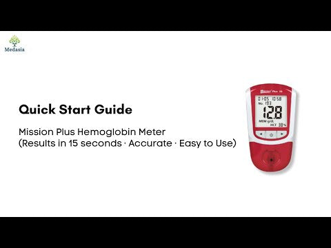 Mission Plus Hemoglobin Meter – FDA & CE Certified Home Hb & Hct Testing Device
