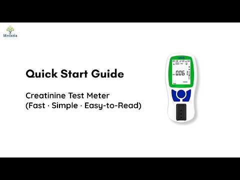 At-Home Creatinine Test Meter with 5-Min Results – Portable Renal Wellness Monitor Kit