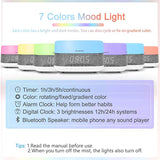 Aroma Diffuser Humidifier with Music Player – Essential Oil Diffuser for Bedroom & Relaxing Sleep