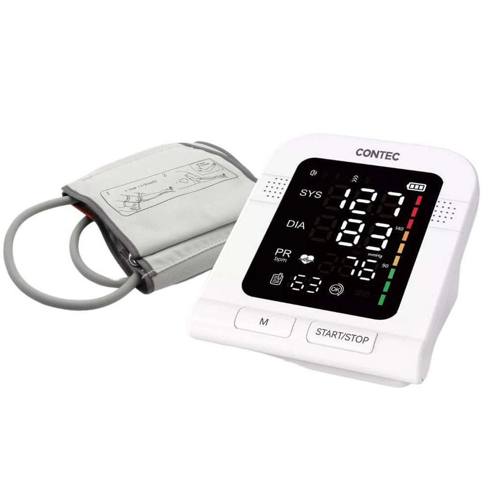 Upper Arm Blood Pressure Monitor – Large LED Display, 199-Memory & Voice Broadcast