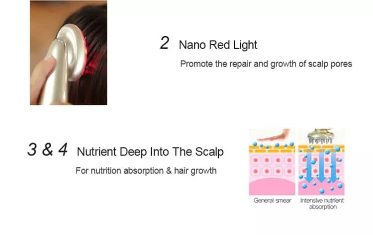 7-in-1 RF & Laser Hair Regrowth Comb – EMS, Red Light & Vibration Scalp Stimulator