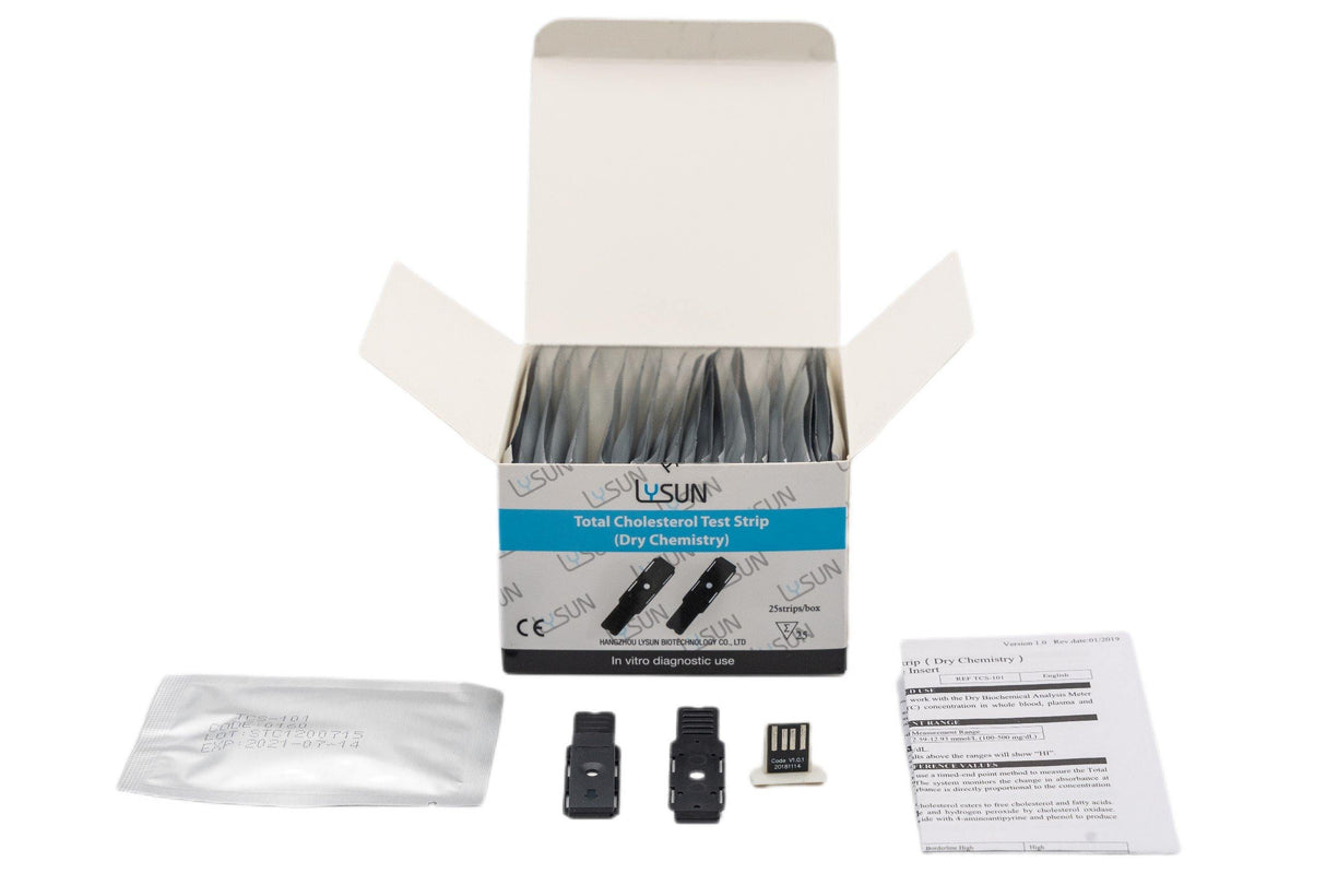 Total Cholesterol Test Strip 25 counts - Buy Online Medasia